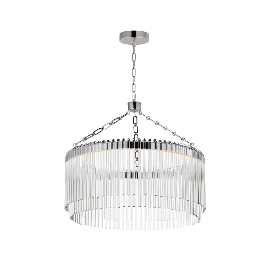 Maxim Lighting Jolie 1 Light 24" Pendant, Polished Nickel/Clear - 38422CLPN