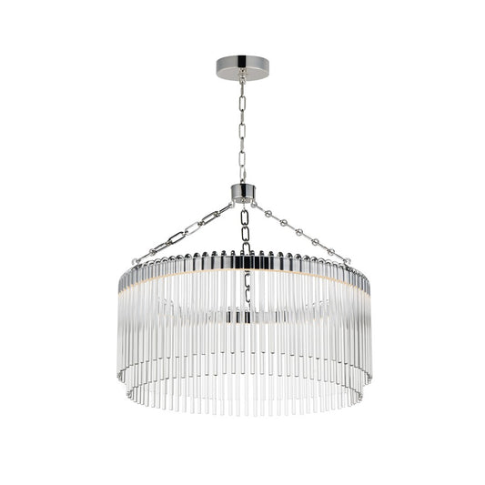 Maxim Lighting Jolie 1 Light 24" Pendant, Polished Nickel/Clear
