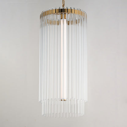 Maxim Lighting Jolie 1 Light Entry Foyer Pendant, Aged Brass/Clear