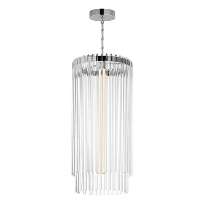 Maxim Lighting Jolie 1Lt Entry Foyer Pendant, Polished Nickel/Clear - 38426CLPN