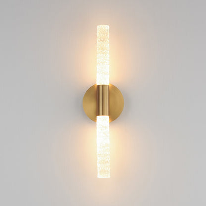 Maxim Lighting Duchess 2 Light Wall Sconce, Aged Brass/Iceberg
