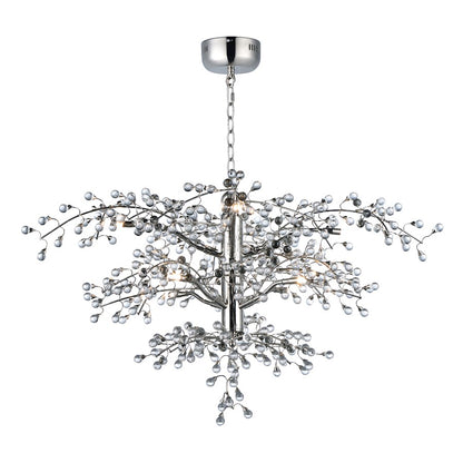 Maxim Lighting Cluster 8-Light Chandelier, Polished Nickel