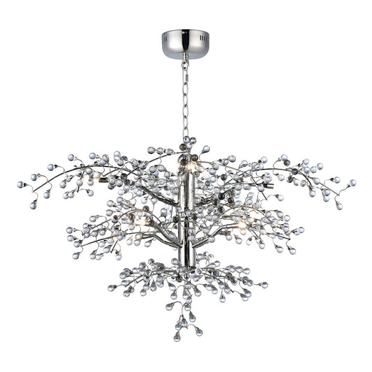 Maxim Lighting Cluster 8-Light Chandelier, Polished Nickel