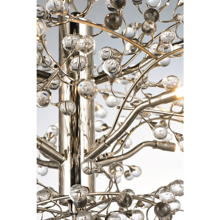 Maxim Lighting Cluster 8-Light Chandelier, Polished Nickel