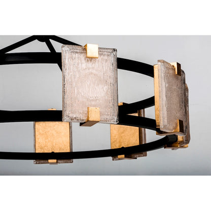 Radiant LED Chandelier, Black