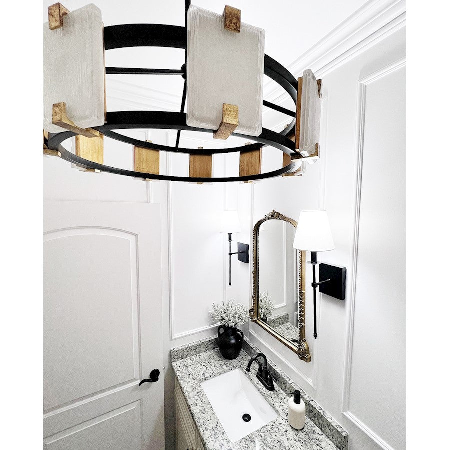 Radiant LED Chandelier, Black