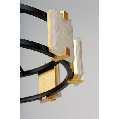 Radiant LED Chandelier, Black