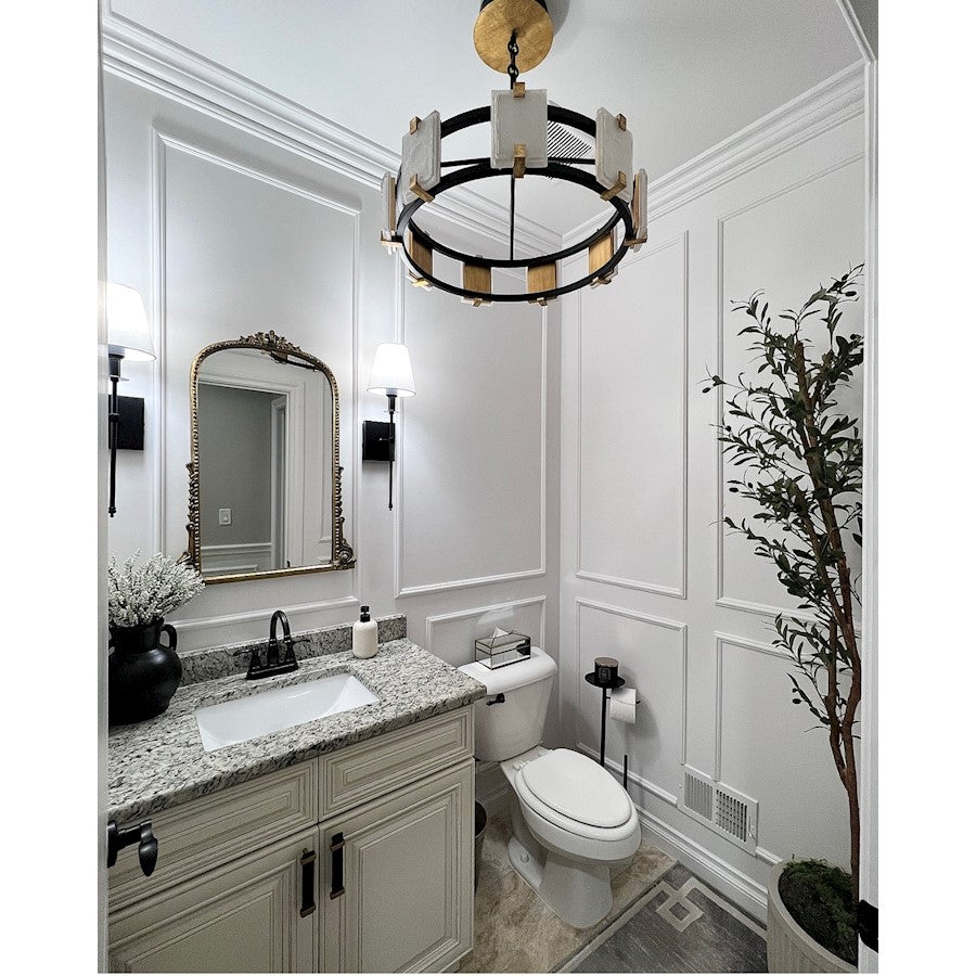 Radiant LED Chandelier, Black