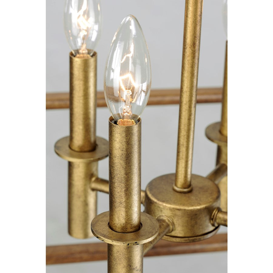 4 Light Foyer Pendant, Hazel