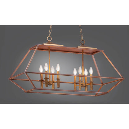 8 Light Linear Pendant, Hazel