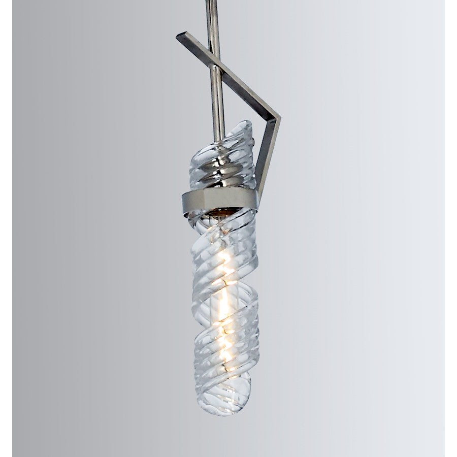 1 Light Pendant, Polished Nickel