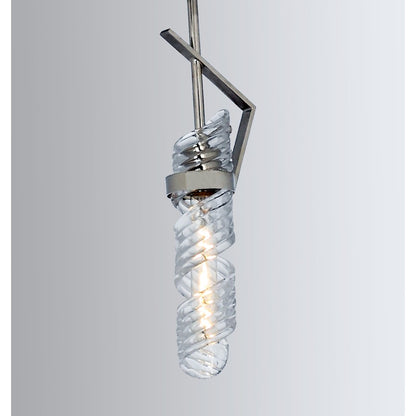 1 Light Pendant, Polished Nickel