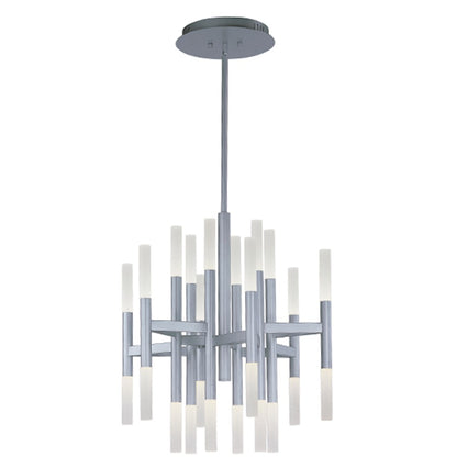 Maxim Pinnacle LED 24-Light Pendant, Metallic Silver