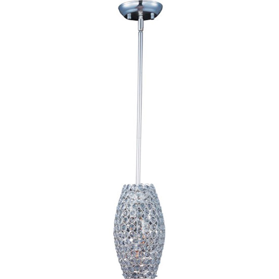 3 Light Pendant Plated Silver