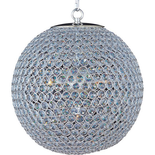 Maxim Lighting Glimmer 5-Light Chandelier Plated Silver