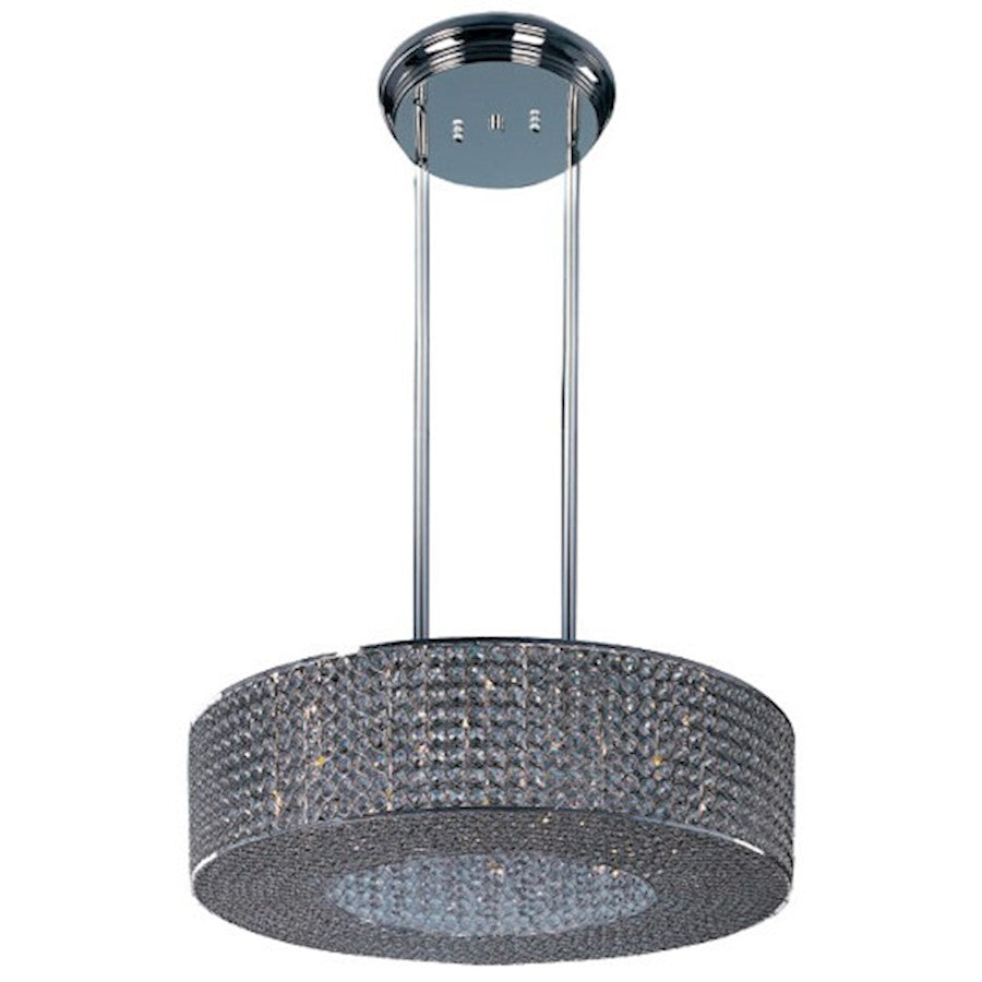 Maxim Lighting Glimmer 16-Light Pendant in Plated Silver