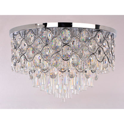 Maxim Lighting Jewel Flush Mount, Polished Chrome