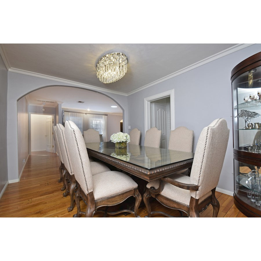 Maxim Lighting Jewel Flush Mount, Polished Chrome