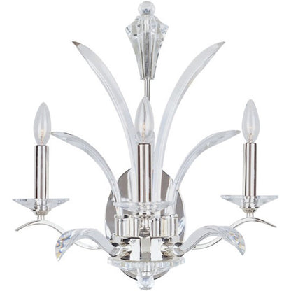 Maxim Lighting Paradise 3-Light Wall Sconce Plated Silver
