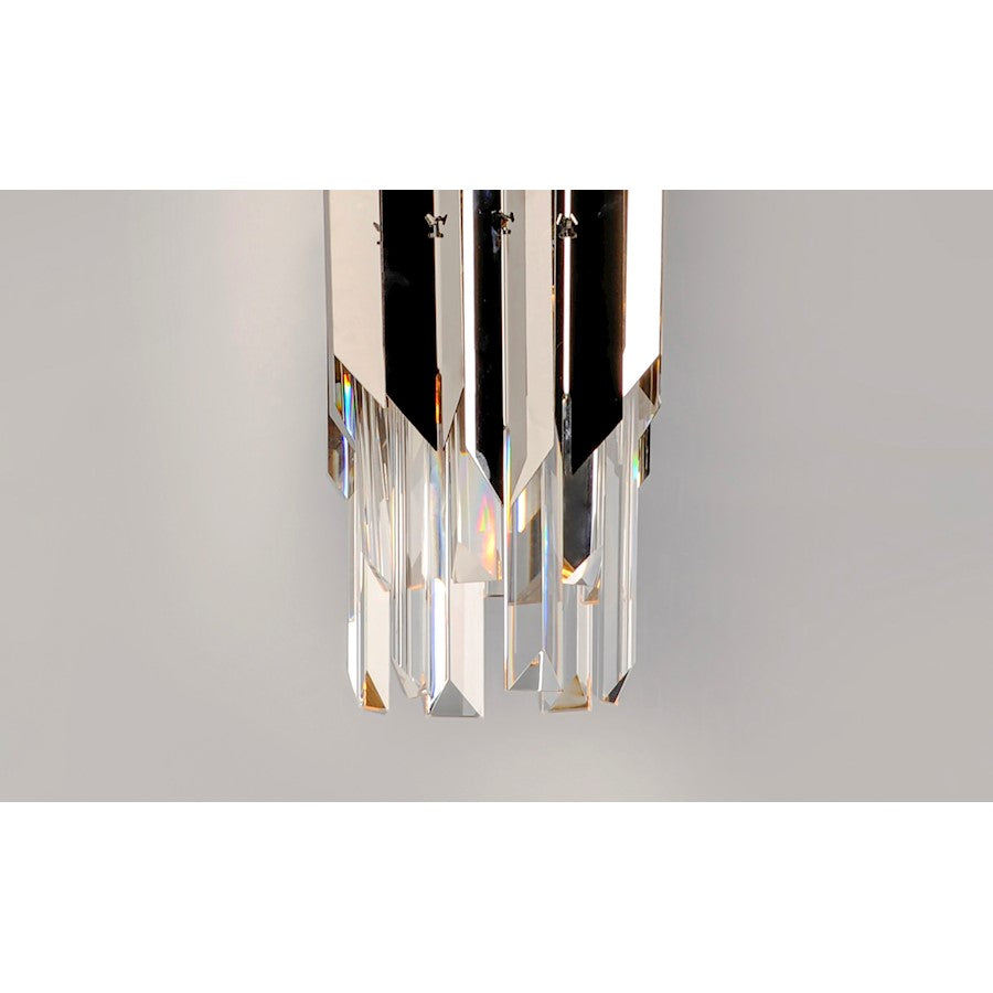 1 Light LED Pendant, Polished Chrome