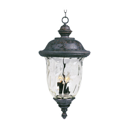 Maxim Carriage House VX 3-Light Outdoor Hanging Lantern, Bronze
