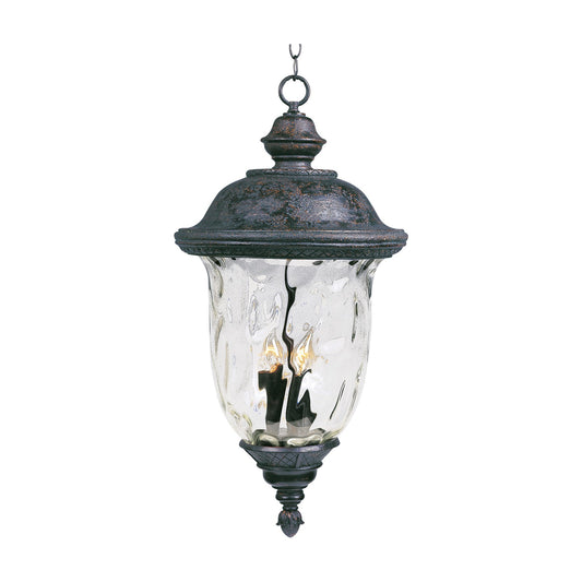 Maxim Carriage House VX 3-Light Outdoor Hanging Lantern, Bronze