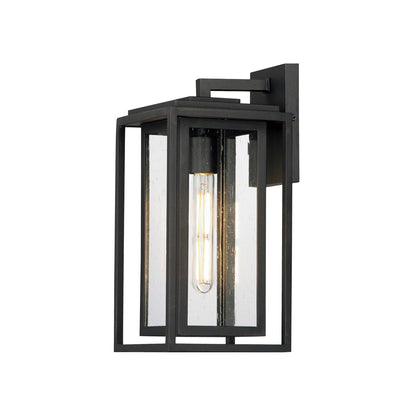 Maxim Lighting Cabana VX 1Lt Medium Outdoor Wall Sconce, Black/Seedy