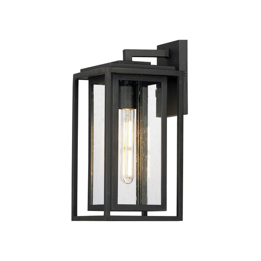 Maxim Lighting Cabana VX 1Lt Medium Outdoor Wall Sconce, Black/Seedy