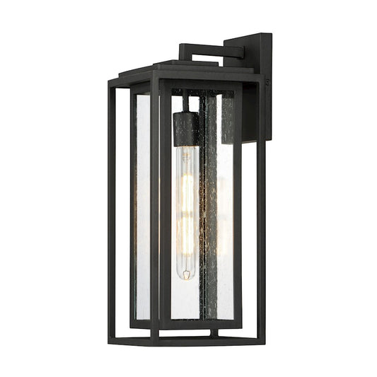 Maxim Lighting Cabana VX 1Lt Large Outdoor Wall Sconce, Black/Seedy