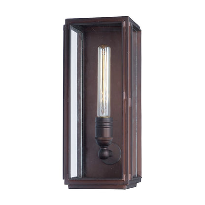 Maxim 14.25" x 5.75" Pasadena 1 Lt Outdoor Wall Lantern, Bronze