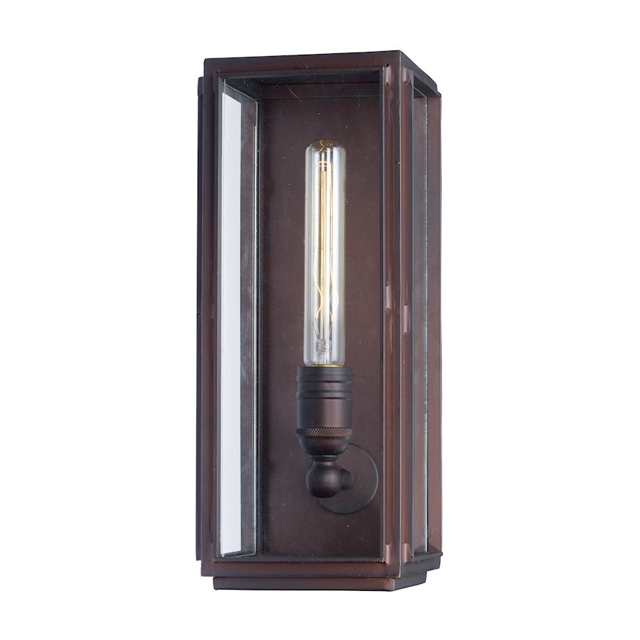 Maxim 14.25" x 5.75" Pasadena 1 Lt Outdoor Wall Lantern, Bronze
