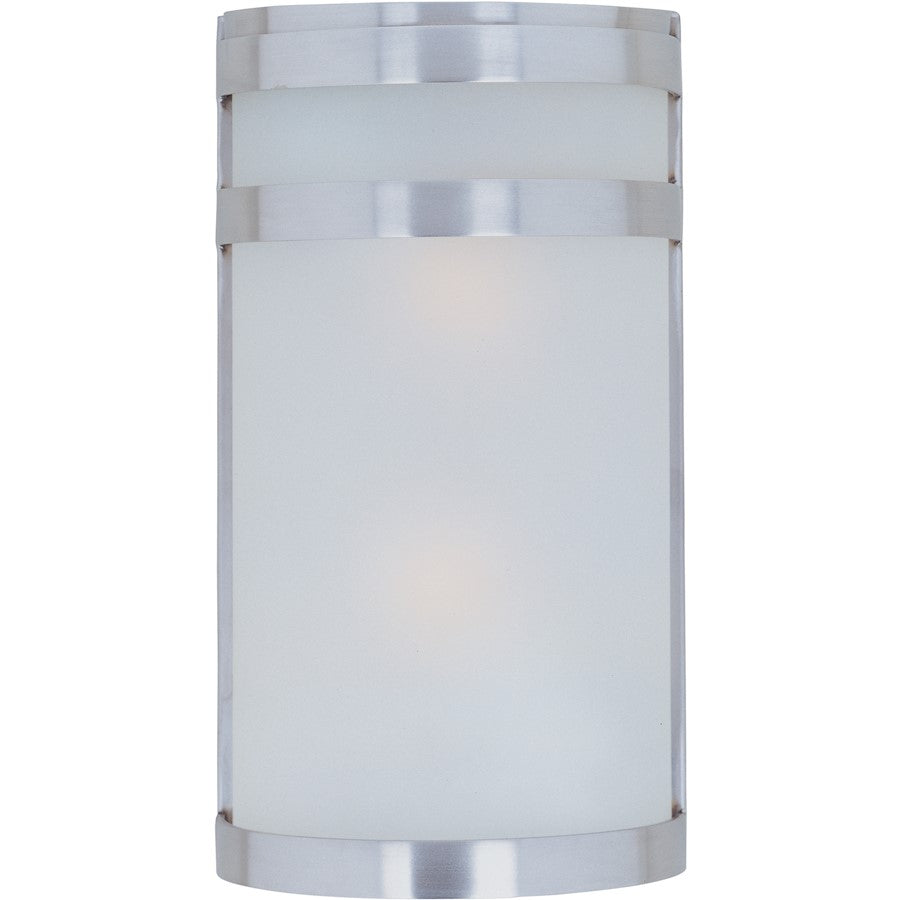 Maxim Arc 2-Light Outdoor Wall Lantern Stainless Steel