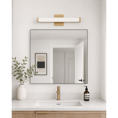 1 Light Bathroom Vanity Light, Gold