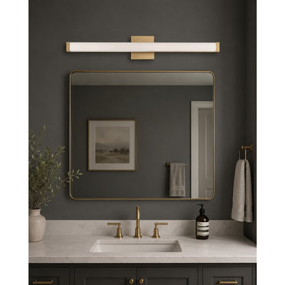 1 Light Bathroom Vanity Light, Gold
