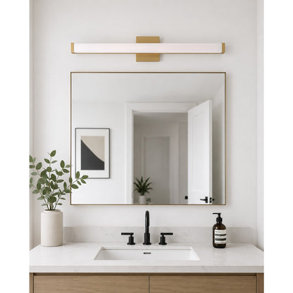 1 Light Bathroom Vanity Light, Gold