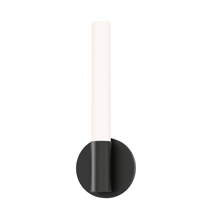 Maxim Lighting Tubi 1 Light 14" Bath Vanity, White/Black/White - 52510WTBK
