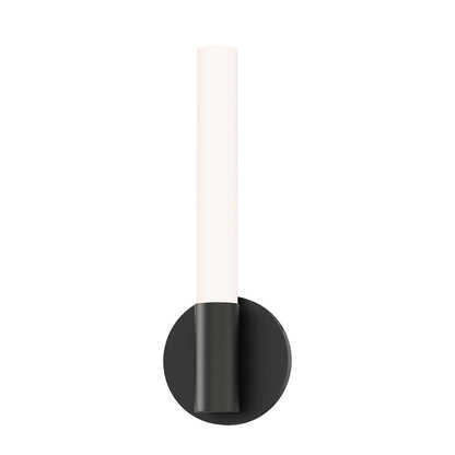 Maxim Lighting Tubi 1 Light 14" Bath Vanity, White/Black/White - 52510WTBK