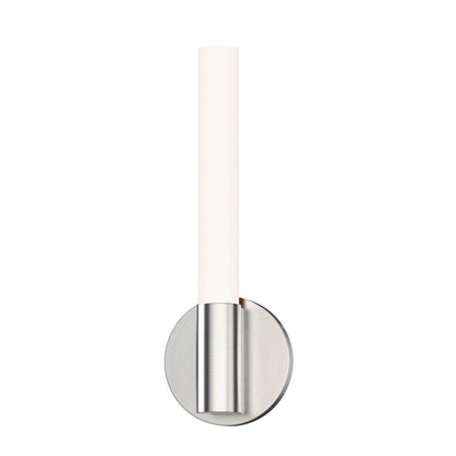 Maxim Lighting Tubi 1Lt 14" Bath Vanity, White/Satin Nickel/White