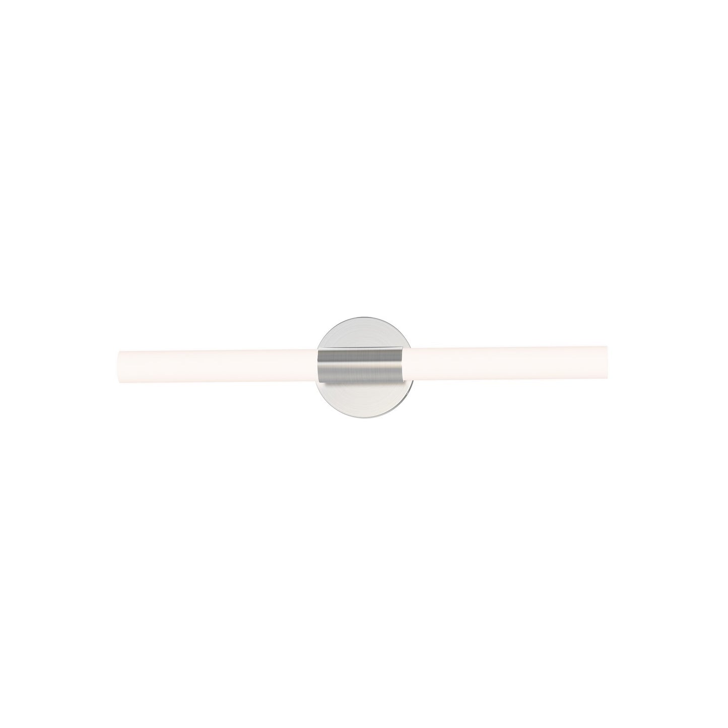 Maxim Lighting Tubi 1Lt 24" Bath Vanity, White/Satin Nickel/White
