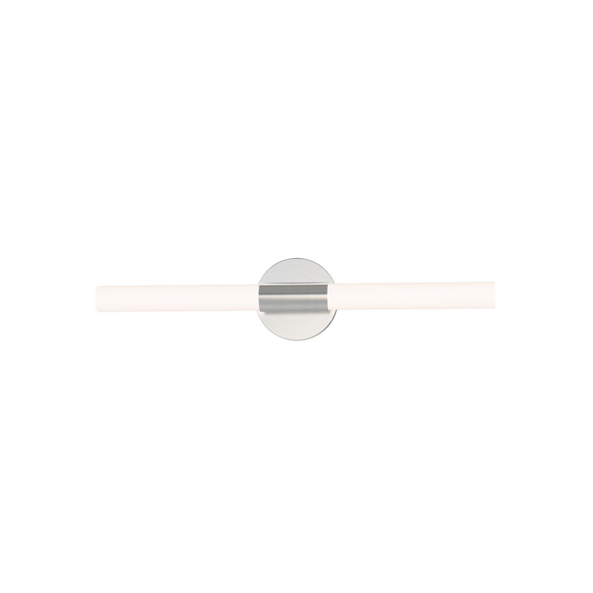 Maxim Lighting Tubi 1Lt 24" Bath Vanity, White/Satin Nickel/White