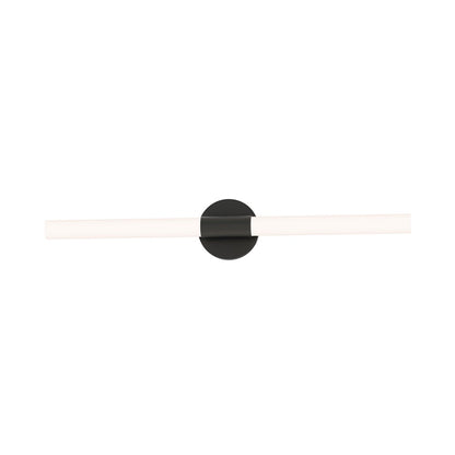 Maxim Lighting Tubi 1 Light 30" Bath Vanity, White/Black/White - 52513WTBK