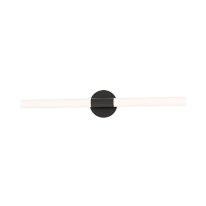 Maxim Lighting Tubi 1 Light 30" Bath Vanity, White/Black/White