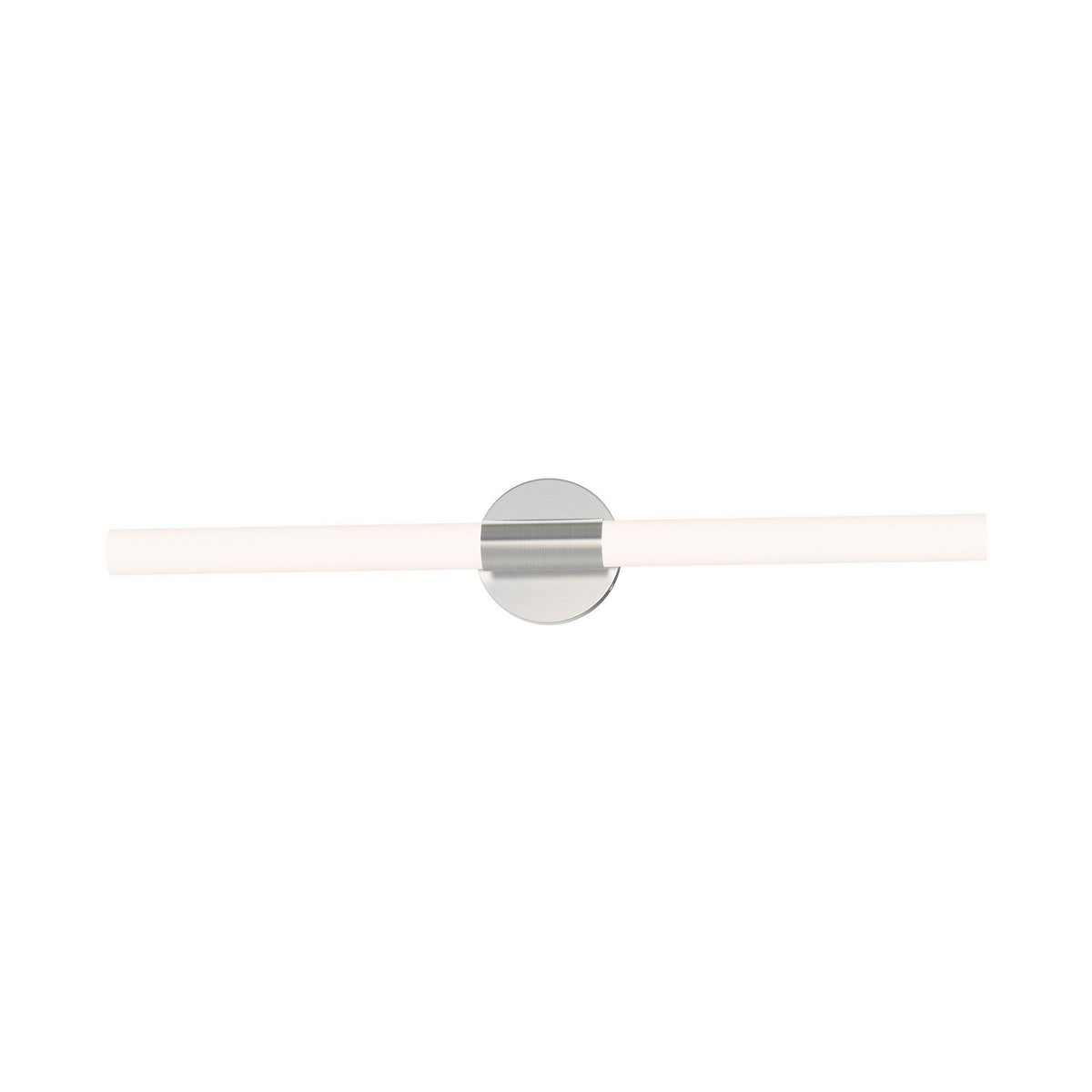 Maxim Lighting Tubi 1Lt 30" Bath Vanity, White/Satin Nickel/White