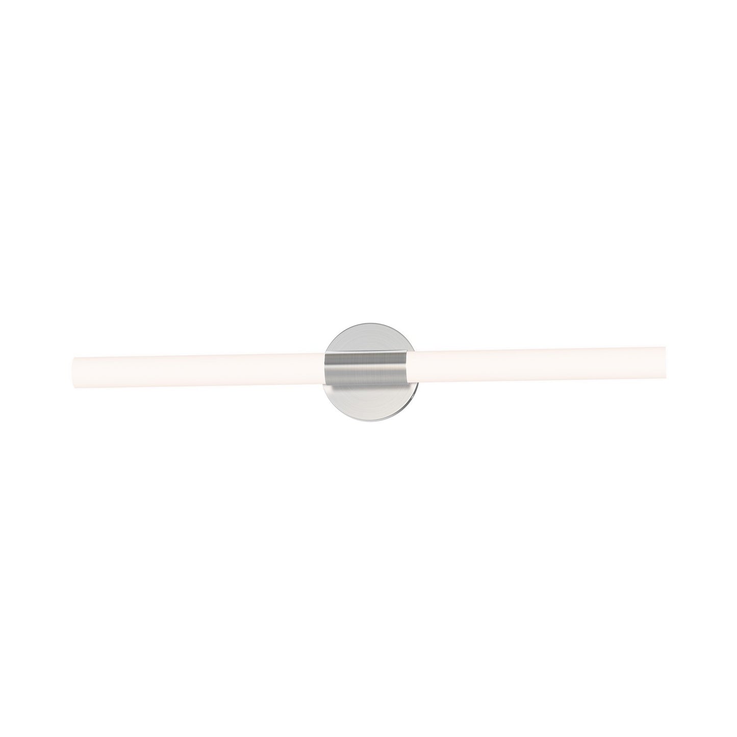 Maxim Lighting Tubi 1Lt 30" Bath Vanity, White/Satin Nickel/White