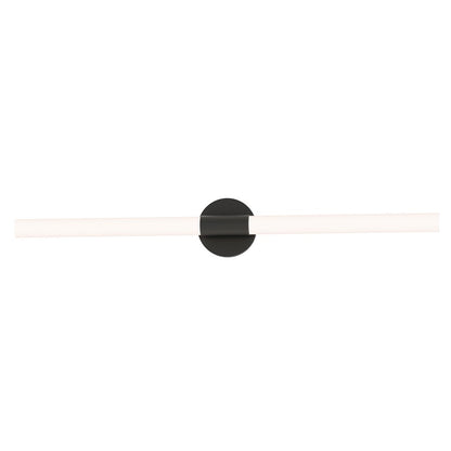 Maxim Lighting Tubi 1 Light 36" Bath Vanity, White/Black/White - 52514WTBK