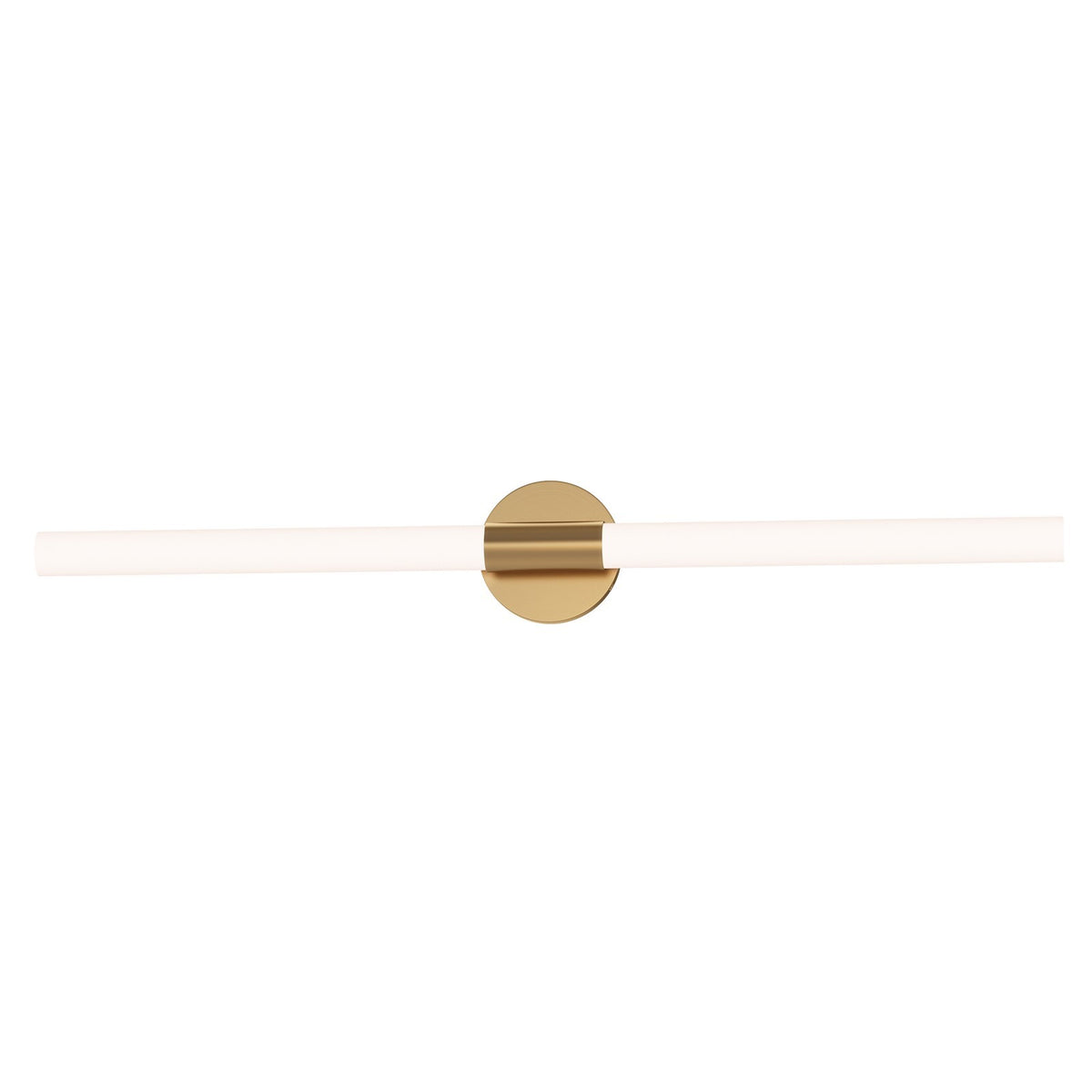 Maxim Lighting Tubi 1Lt 36" Bath Vanity, White/Aged Brass/White