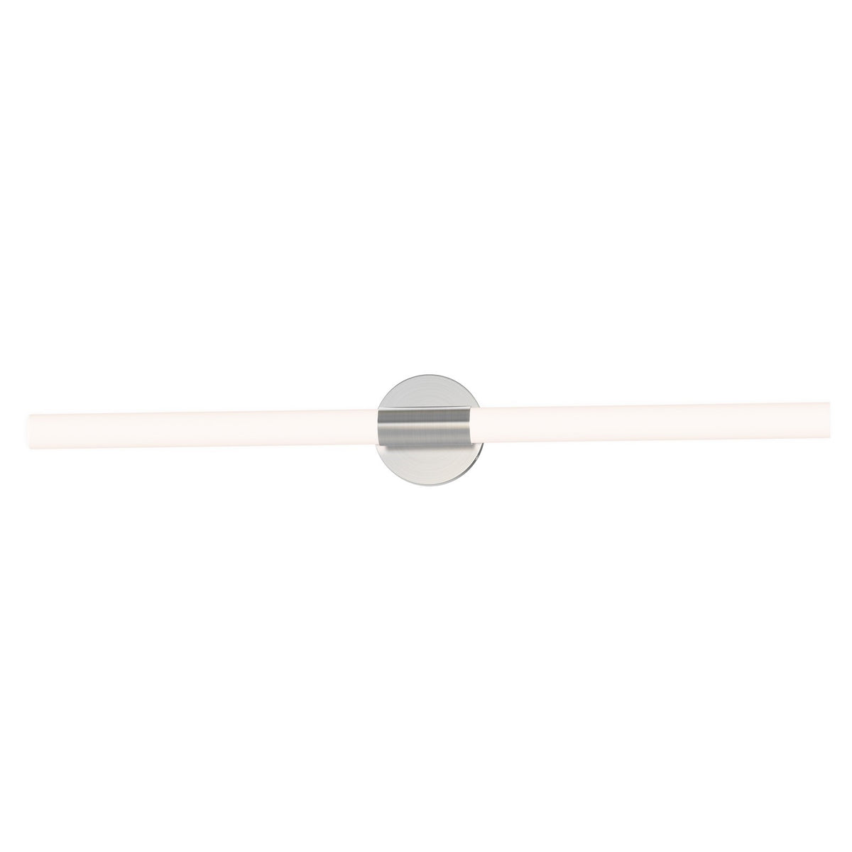 Maxim Lighting Tubi 1Lt 36" Bath Vanity, White/Satin Nickel/White