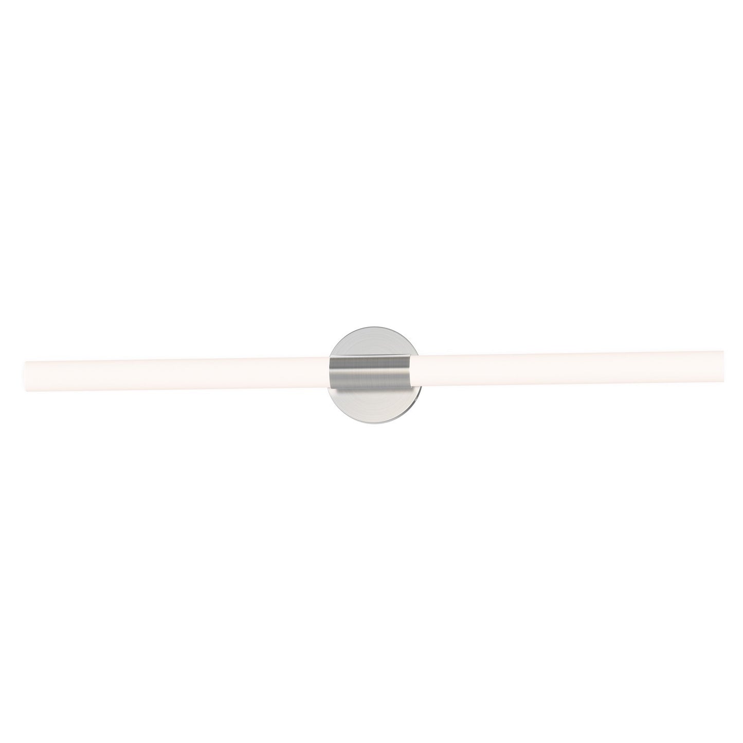 Maxim Lighting Tubi 1Lt 36" Bath Vanity, White/Satin Nickel/White