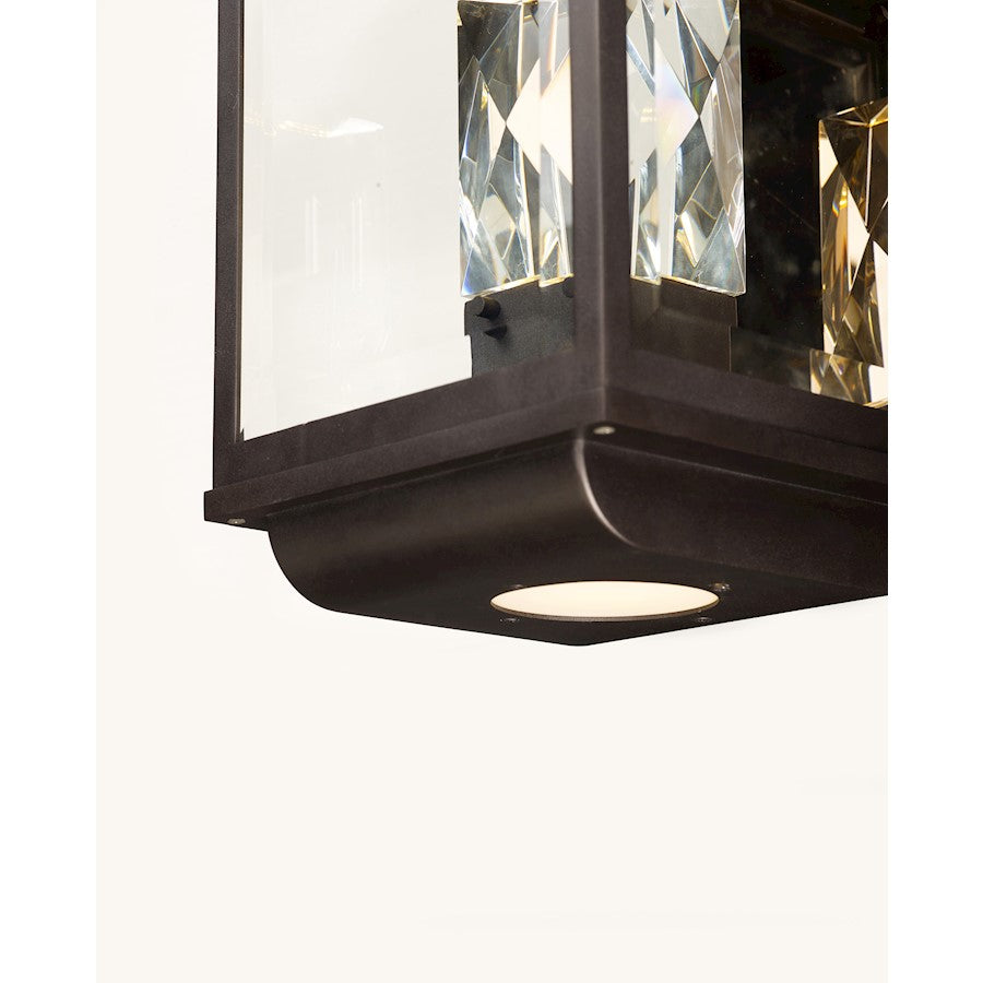 Maxim Mandeville LED 2- Outdoor Wall Lantern, Galaxy Black