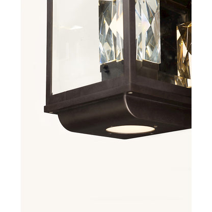 Maxim Mandeville LED 2- Outdoor Wall Lantern, Galaxy Black